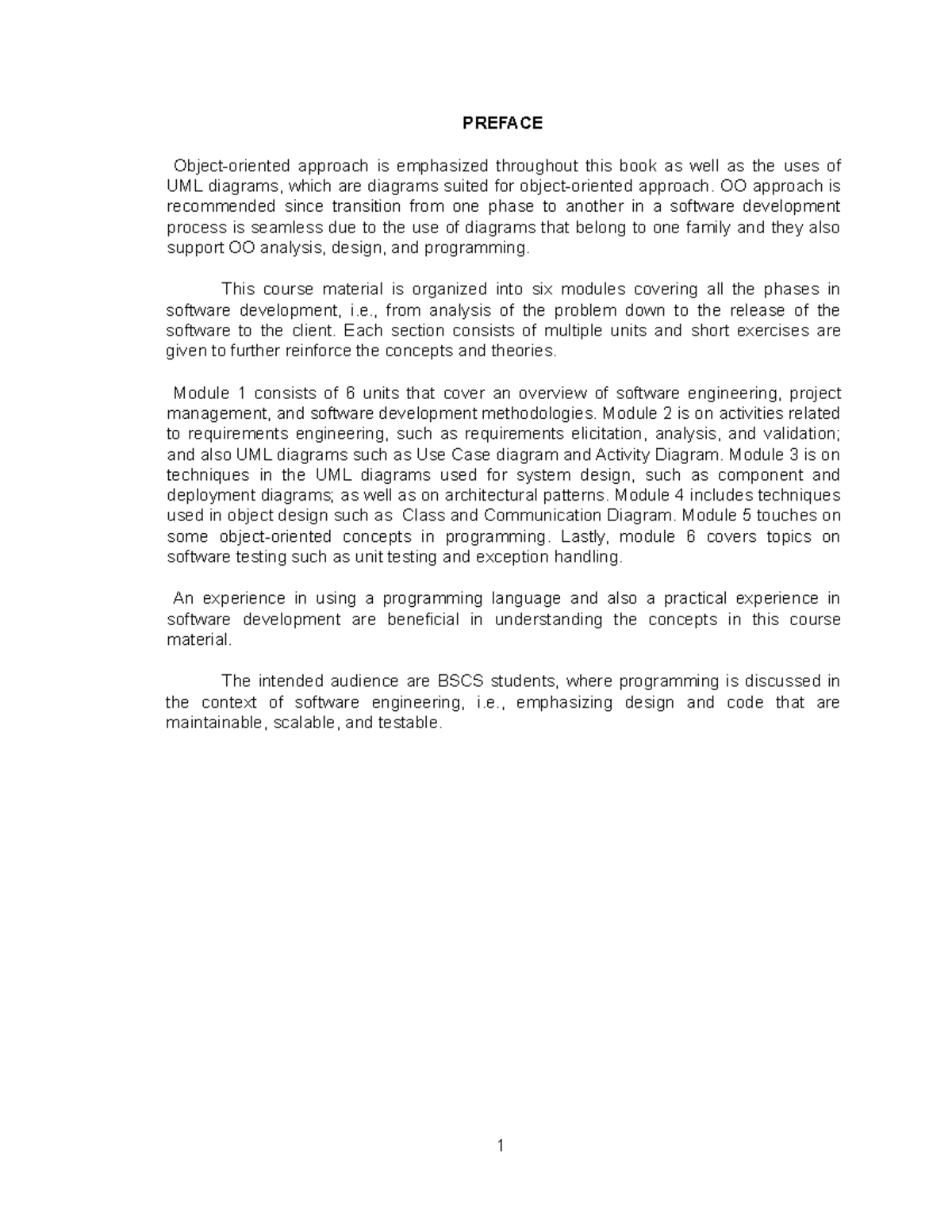 Intro. to Soft. Engi - PREFACE Object-oriented approach is emphasized ...