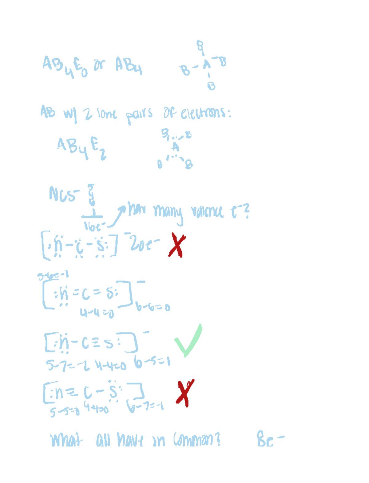 Chapter 9 - ABLE N ABY B BA B B AB W 2 Lone Pairs Of Electrons A BYE ...