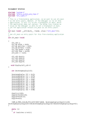 Programming In C Past Exam - Faculty Of Environment & Technology ...