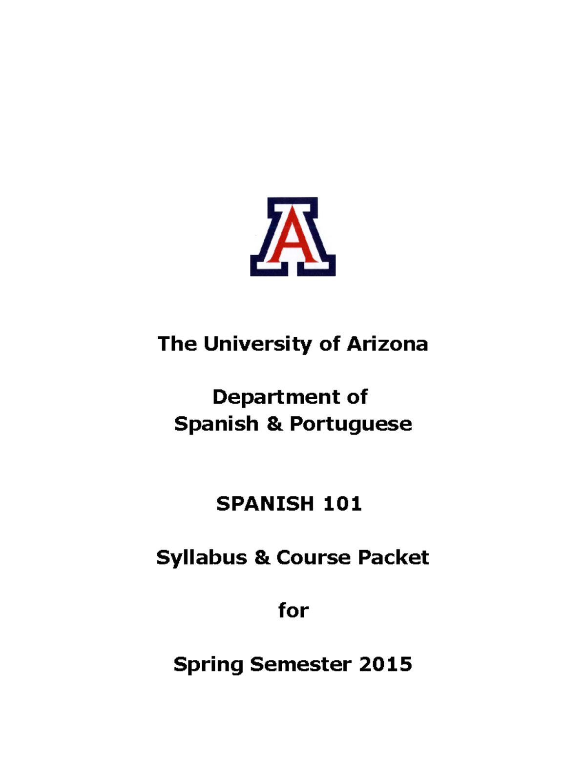 Span 101 Syllabus Phsc 508a U Of A Studocu