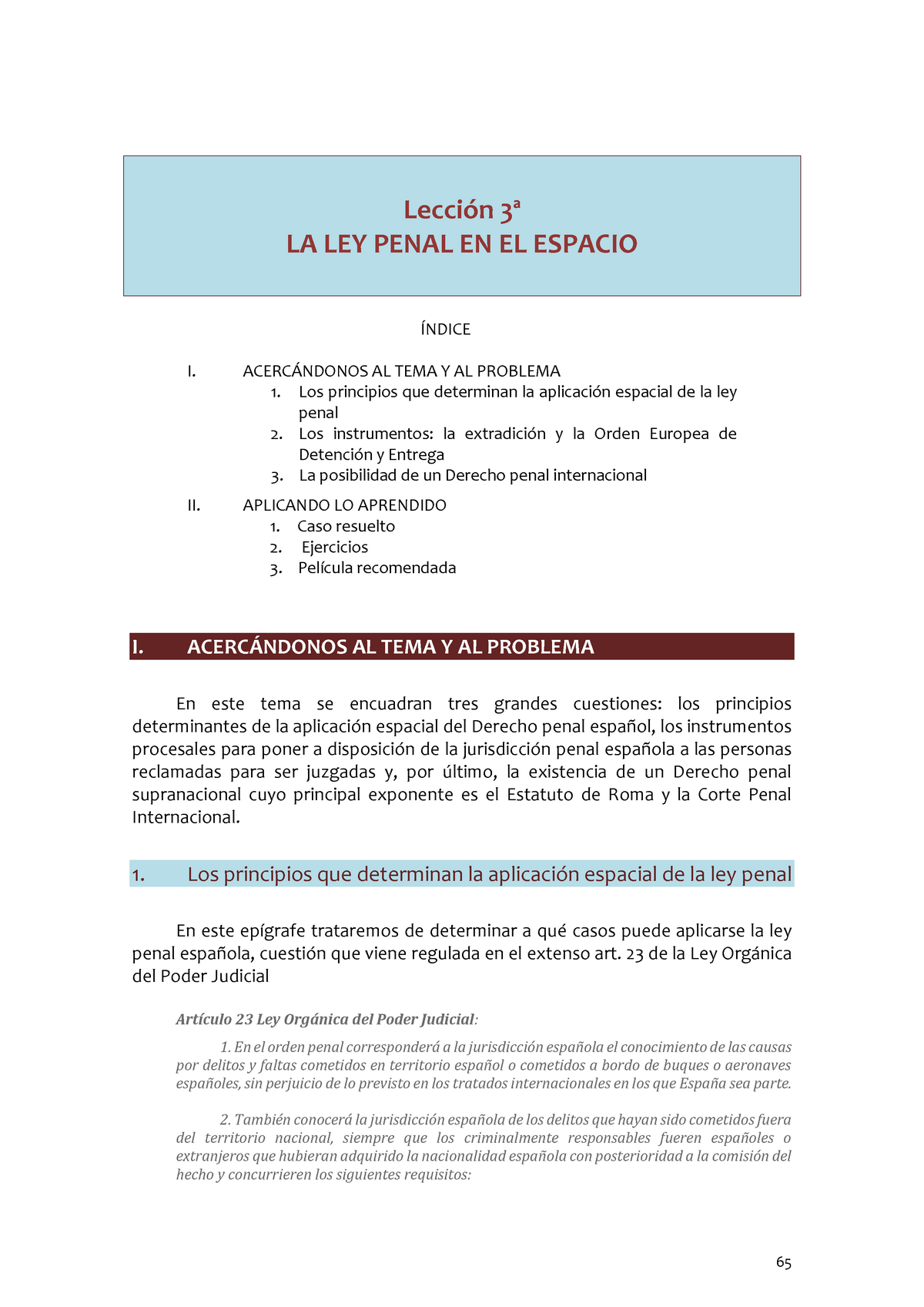 TEMA penal Apuntes Warning TT undefined function Lección ª LA LEY PENAL EN