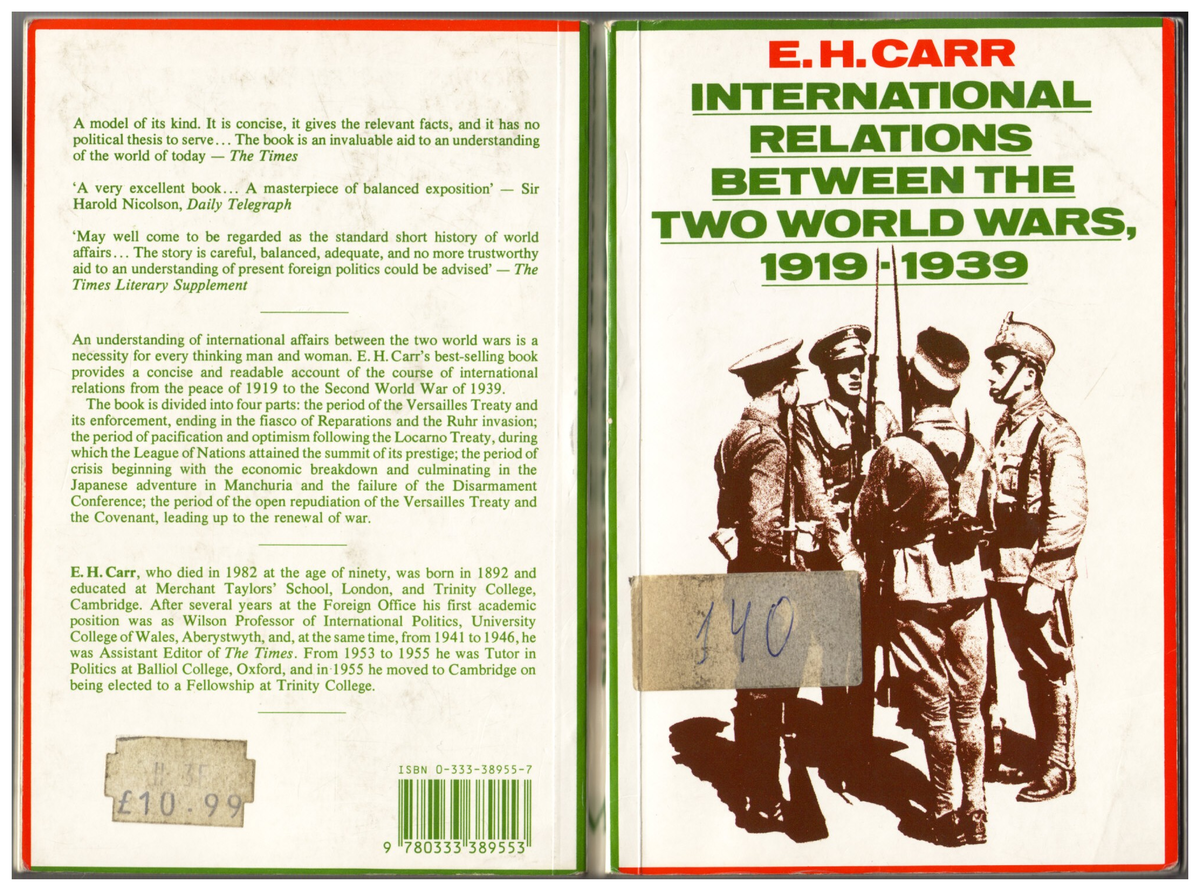 International Relations Between the Two World Wars, 1919-1939 by Edward ...