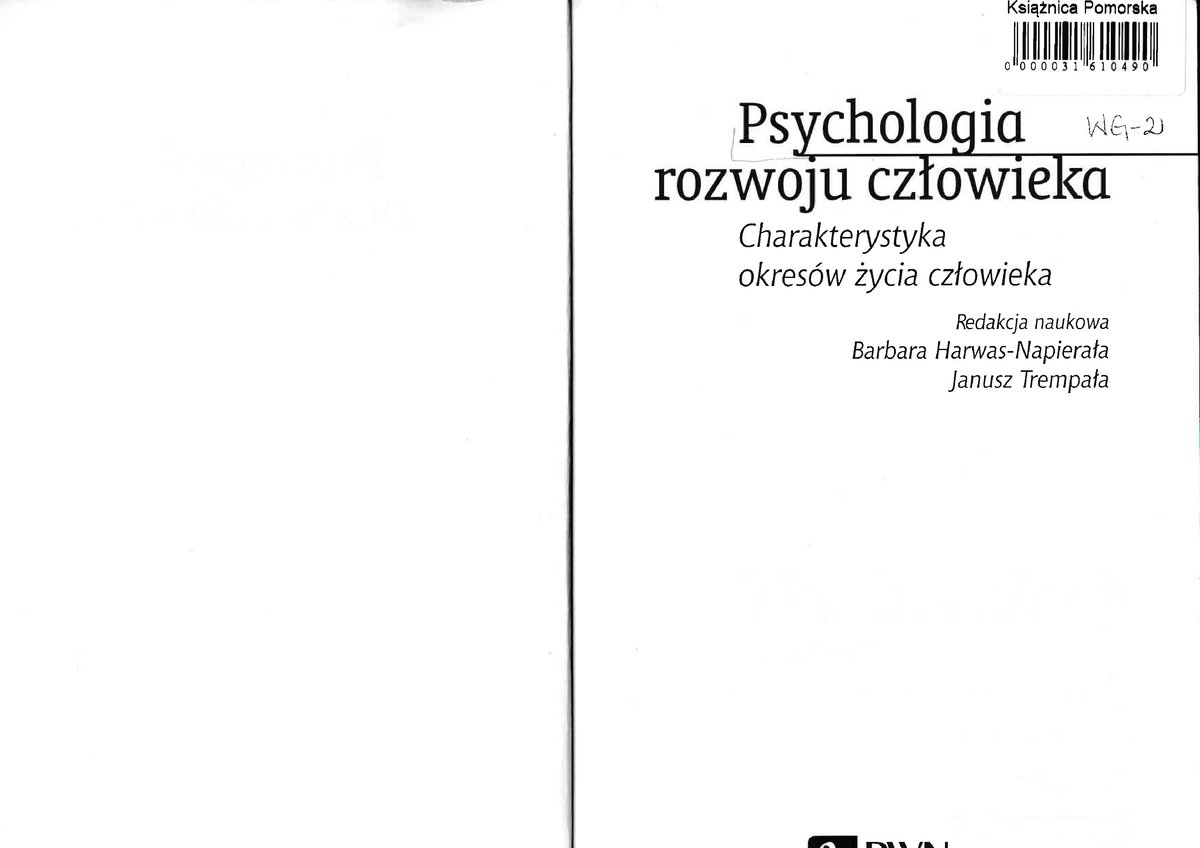 Psychologia Rozwoju Człowieka Trempala - 䬀猀椀ąż渀椀挀愀 倀漀洀漀爀猀欀愀 Ⰰ 氀簀氀氀氀氀氀氀 ...