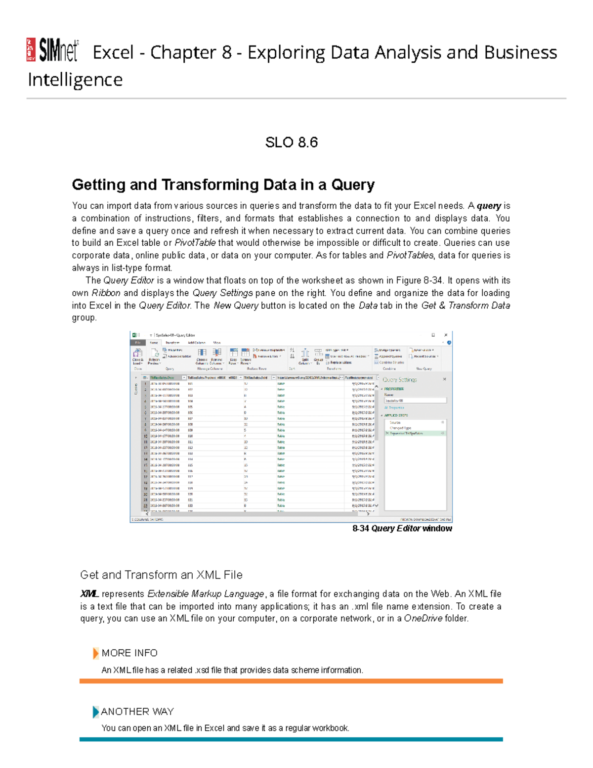 Excel Chapter 8 Exploring Data Analysis and Business Intelligence SLO 8 ...