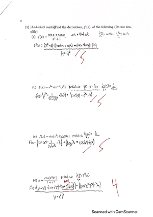 2020 Calculus 1 Final Exam Part1 - Dawson College. Mathematics ...