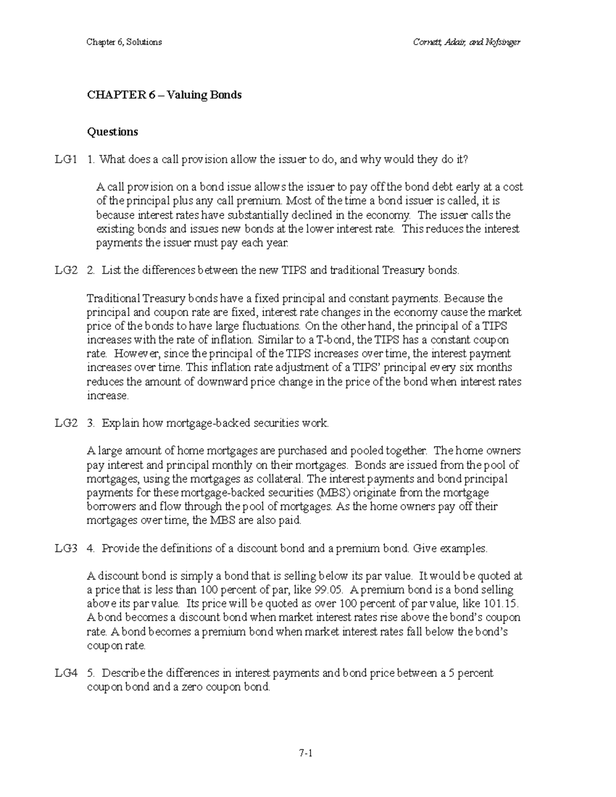 Bond worksheet - bond answer - StuDocu