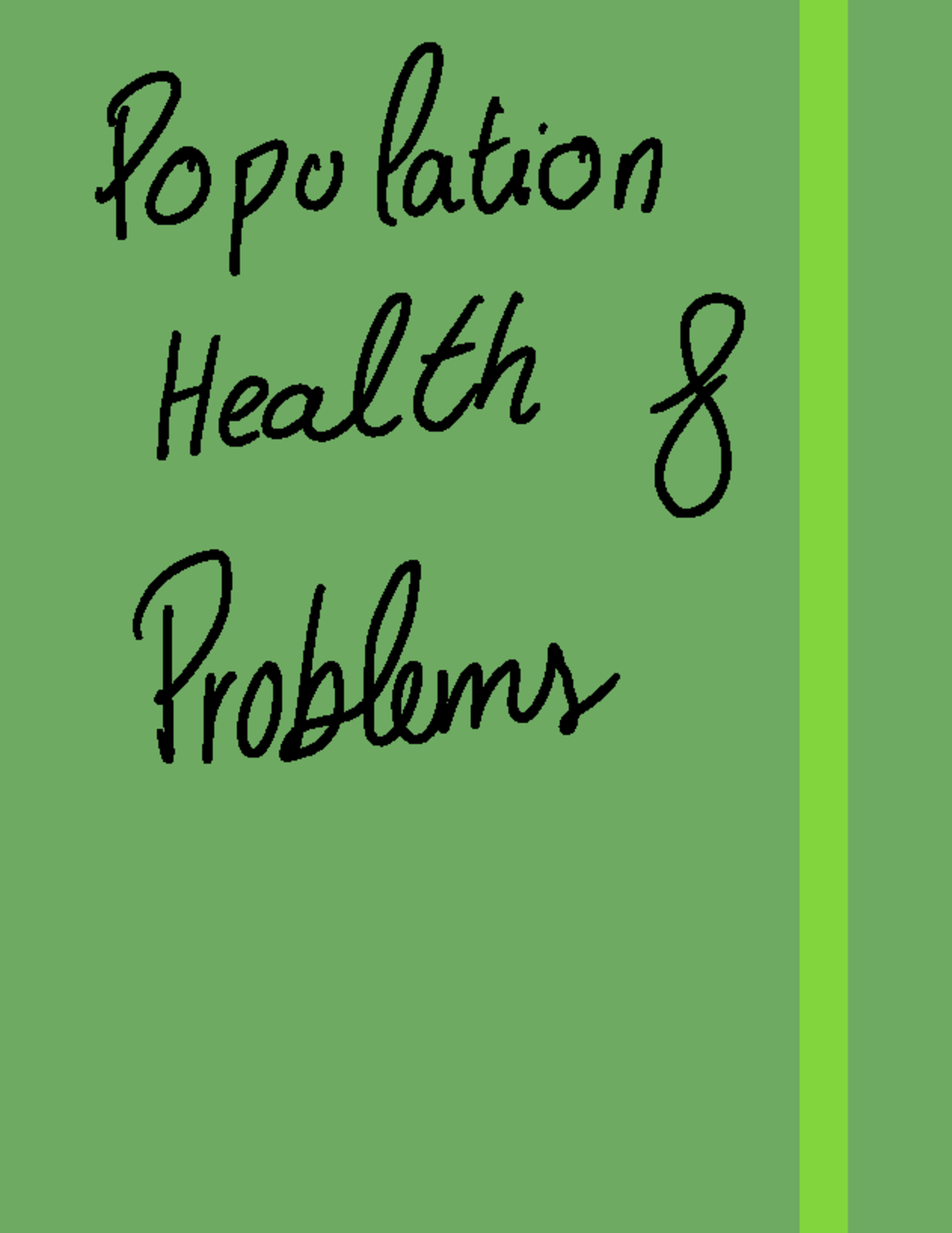 Population Health And Health Problems 1) - Popolation ####### Health f ...
