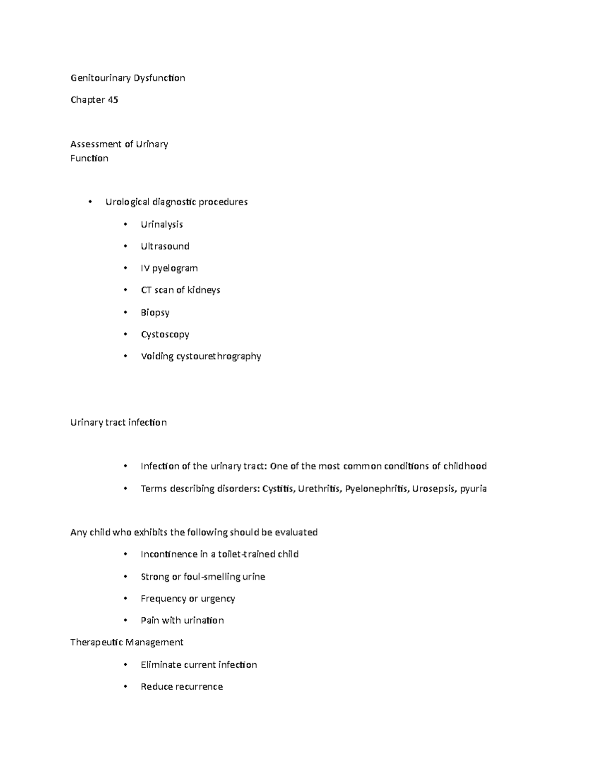 Genitourinary Dysfunction - Genitourinary DysfunctionChapter 45 ...