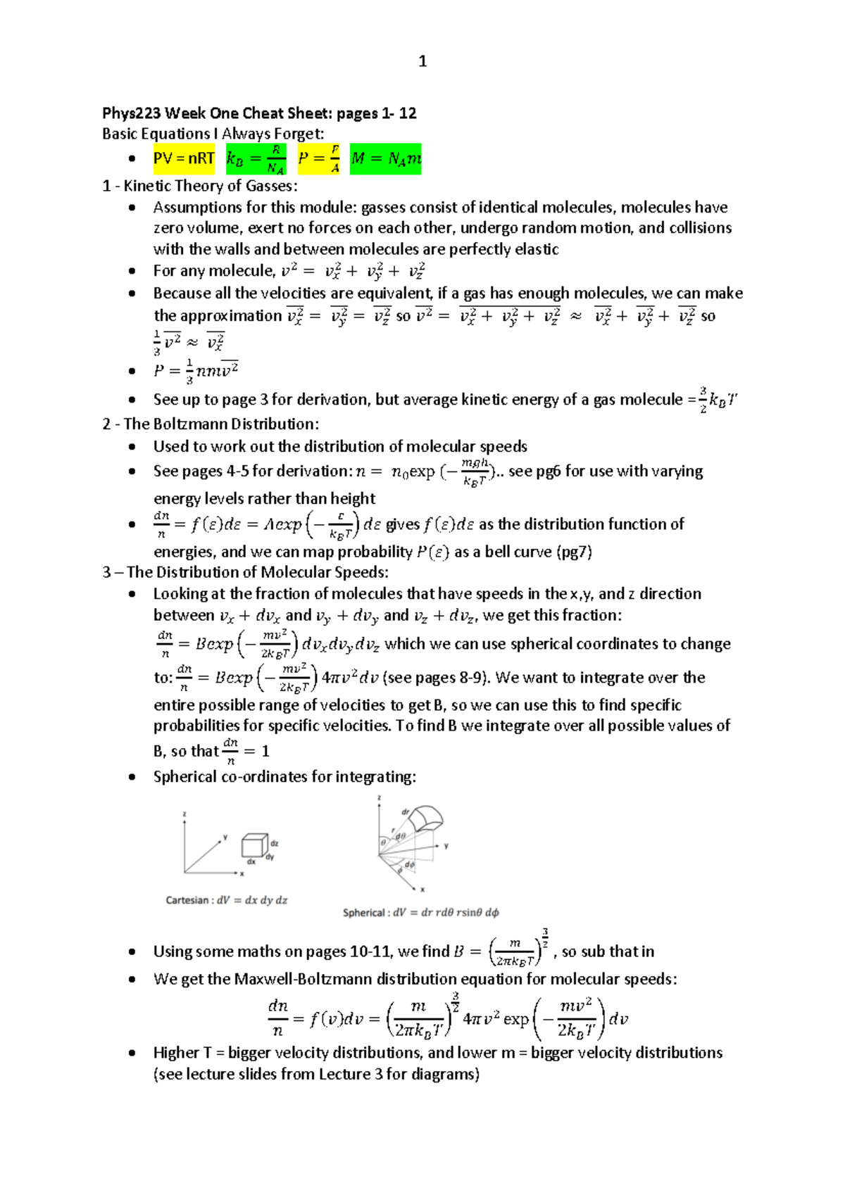 Phys223 Cs Summary Classical Physics Studocu