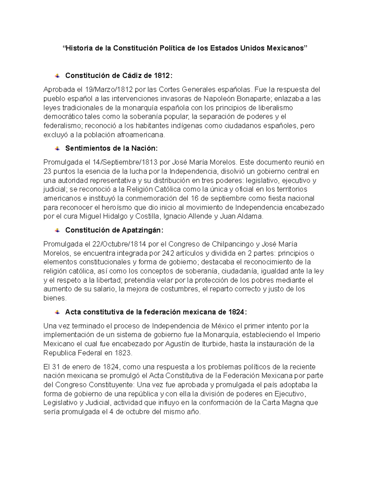 Historia de la Constitución Política de los Estados Unidos Mexicanos ...