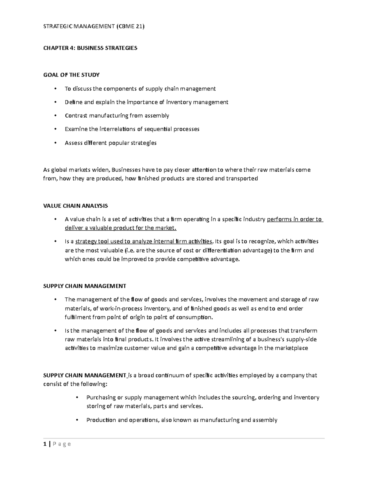 CBME 21 - C4 - Business Strategies - CHAPTER 4: BUSINESS STRATEGIES ...