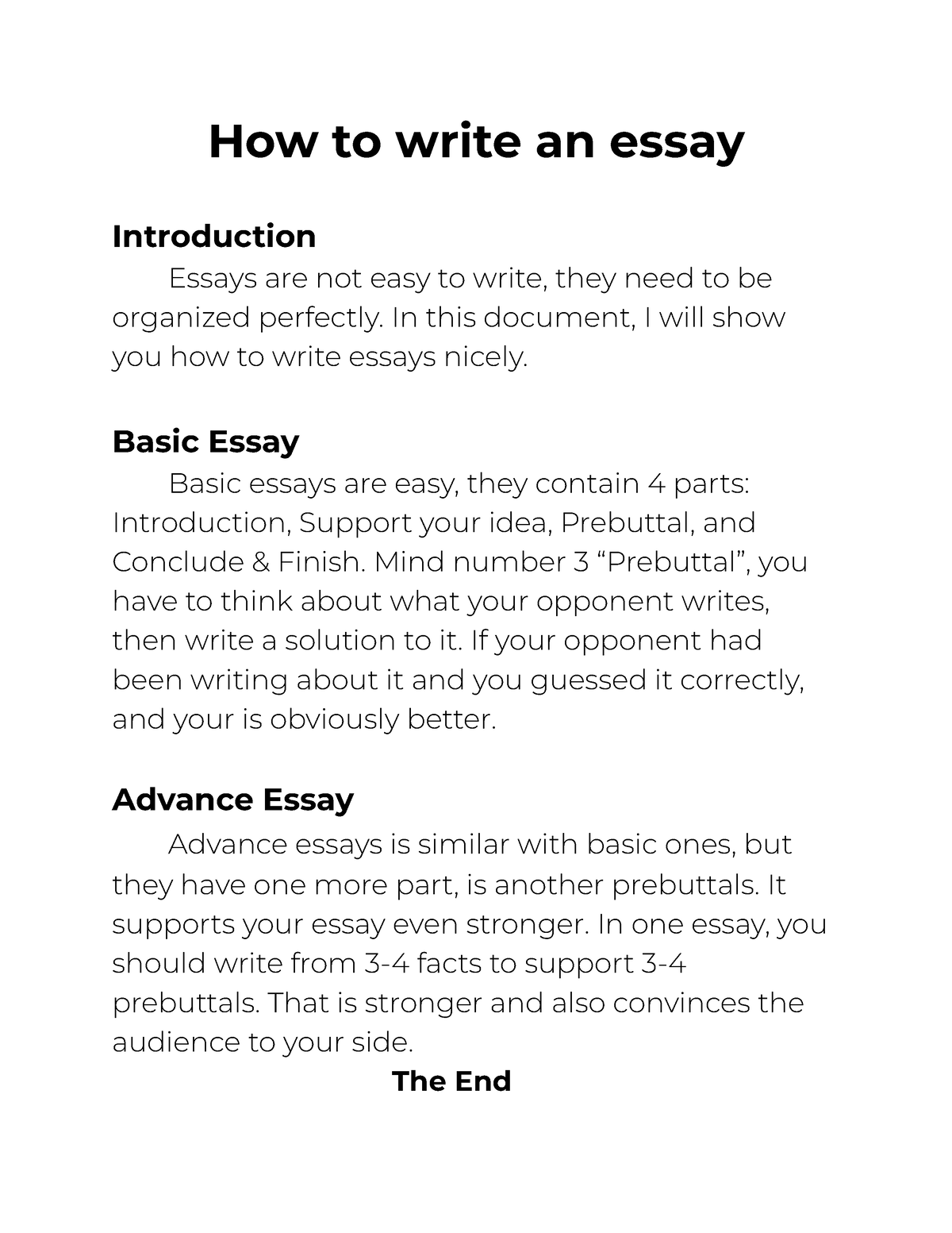 How to write an essay - How to write an essay Introduction Essays are ...