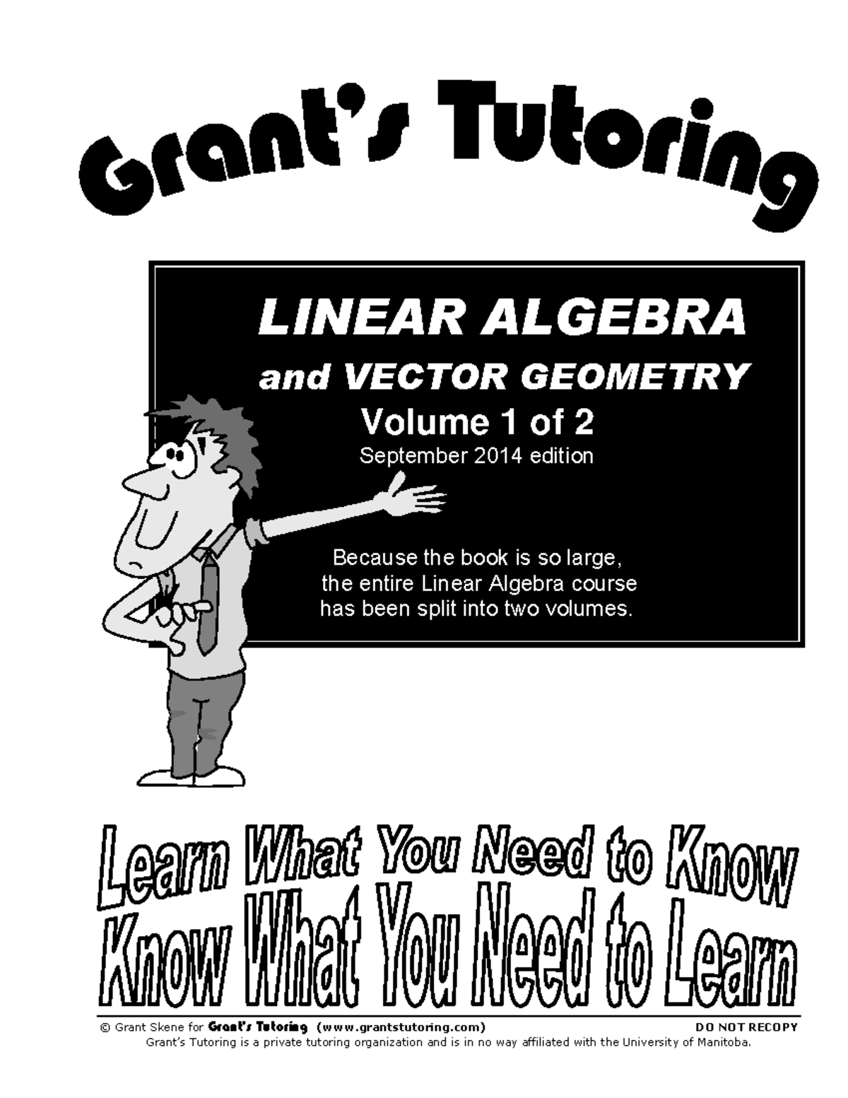 Grants Tutoring 2014 MATH 1300 V1 Sample - © Grant Skene for Grant’s ...