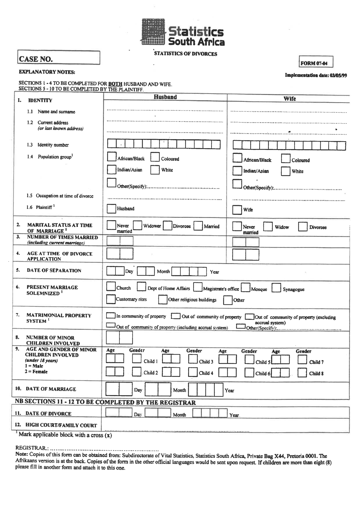 Divorce Statistics Form UJ Studocu   Thumb 1200 1697 