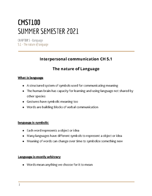 Comm100 Assignment #1 - Prof: John Bell - CMST 100 MW 12:45-2:10 PM 22 ...