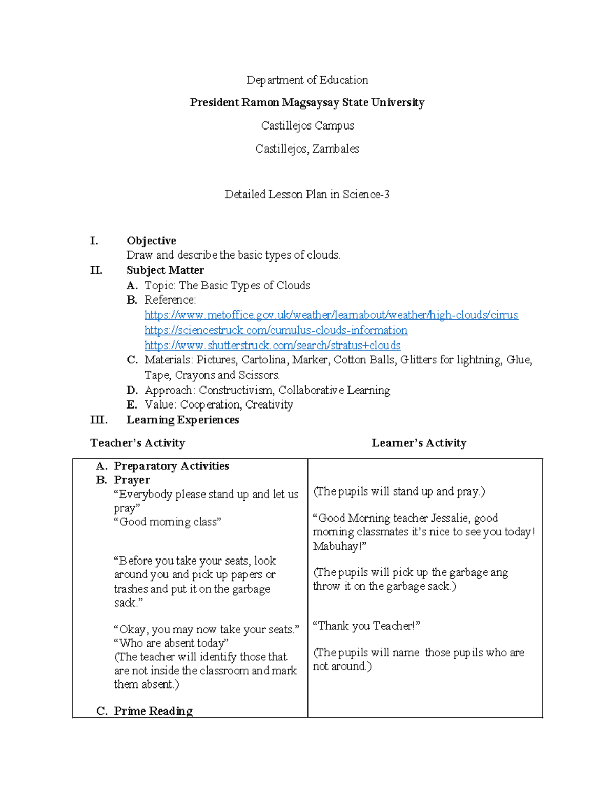 424359470 Detailed Lesson Plan in Science III docx - Department of ...