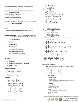 Math138 V1 Properties of Indefinite Integrals - Engineering Calculus 2 ...