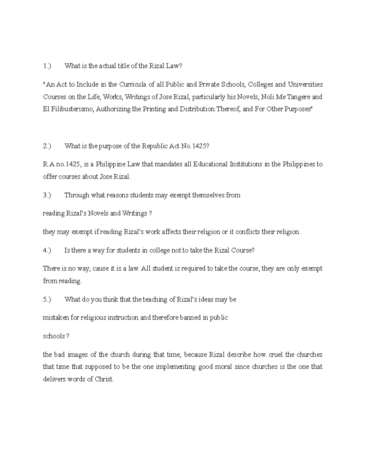 V1 3 Education 1 What Is The Actual Title Of The Rizal Law An v1-3-education-1-what-is-the-actual-title-of-the-rizal-law-an