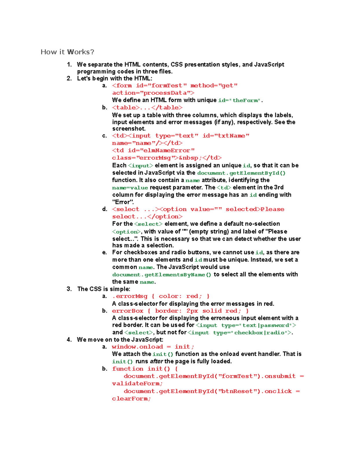 JAVA Basics 25 - How it Works? We separate the HTML contents, CSS ...