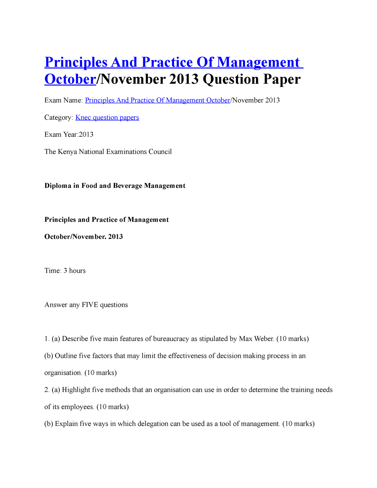 Introduction To Principles Of Management Exam 1 - Principles And ...