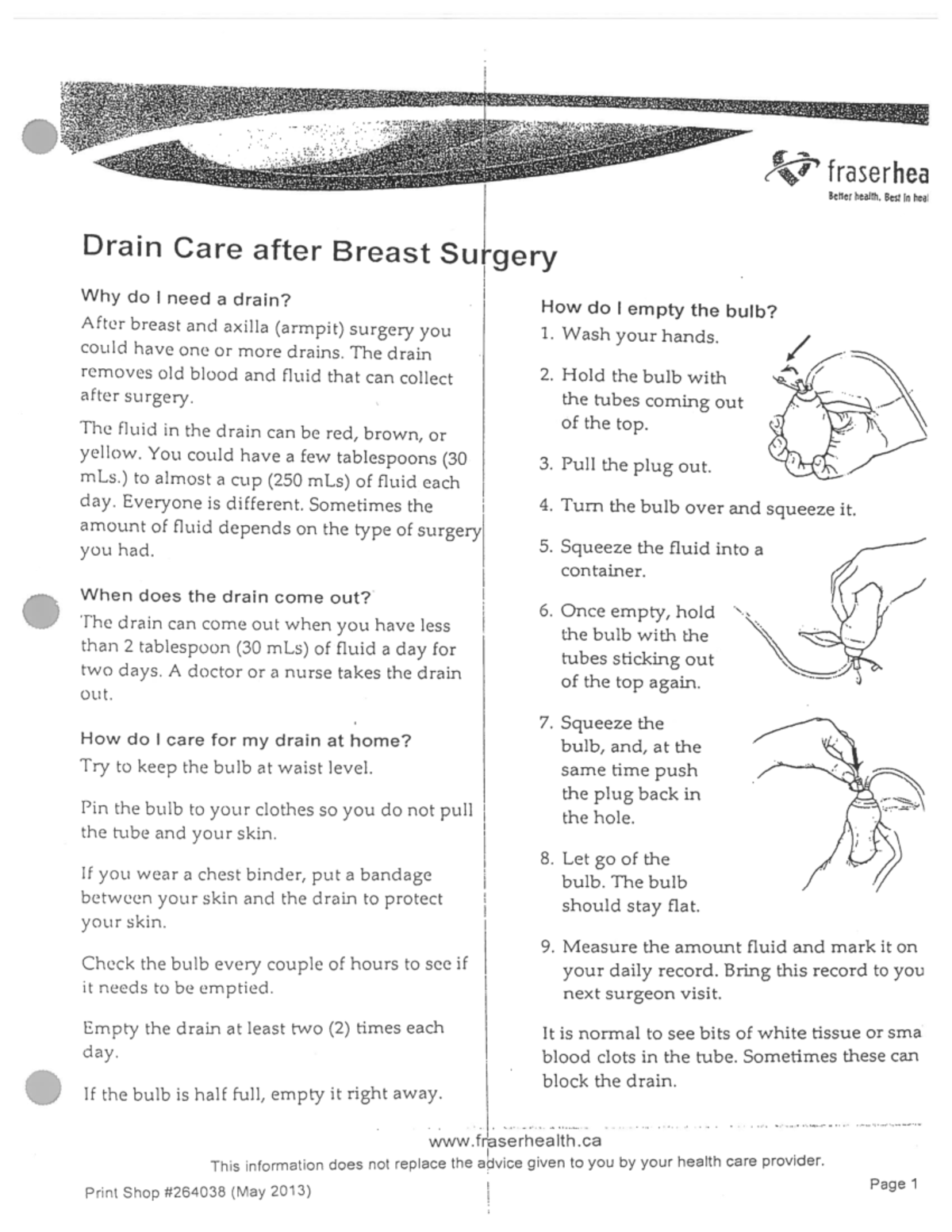 Lab 2- Drain Care After Breast Surgery - NURS 203 - Studocu