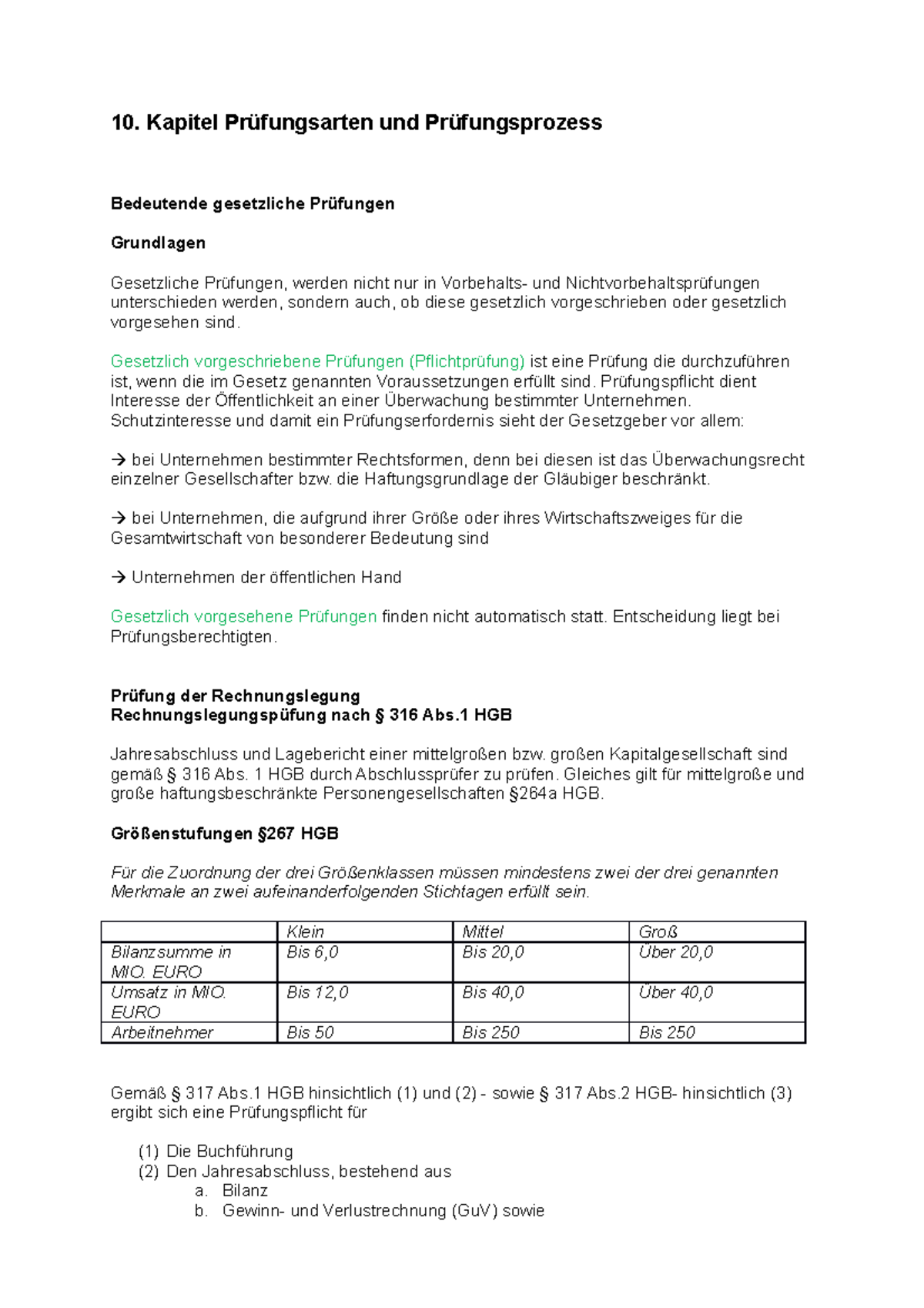 Zusammenfassung Kurseinheit Kapitel Pr Fungsarten Und