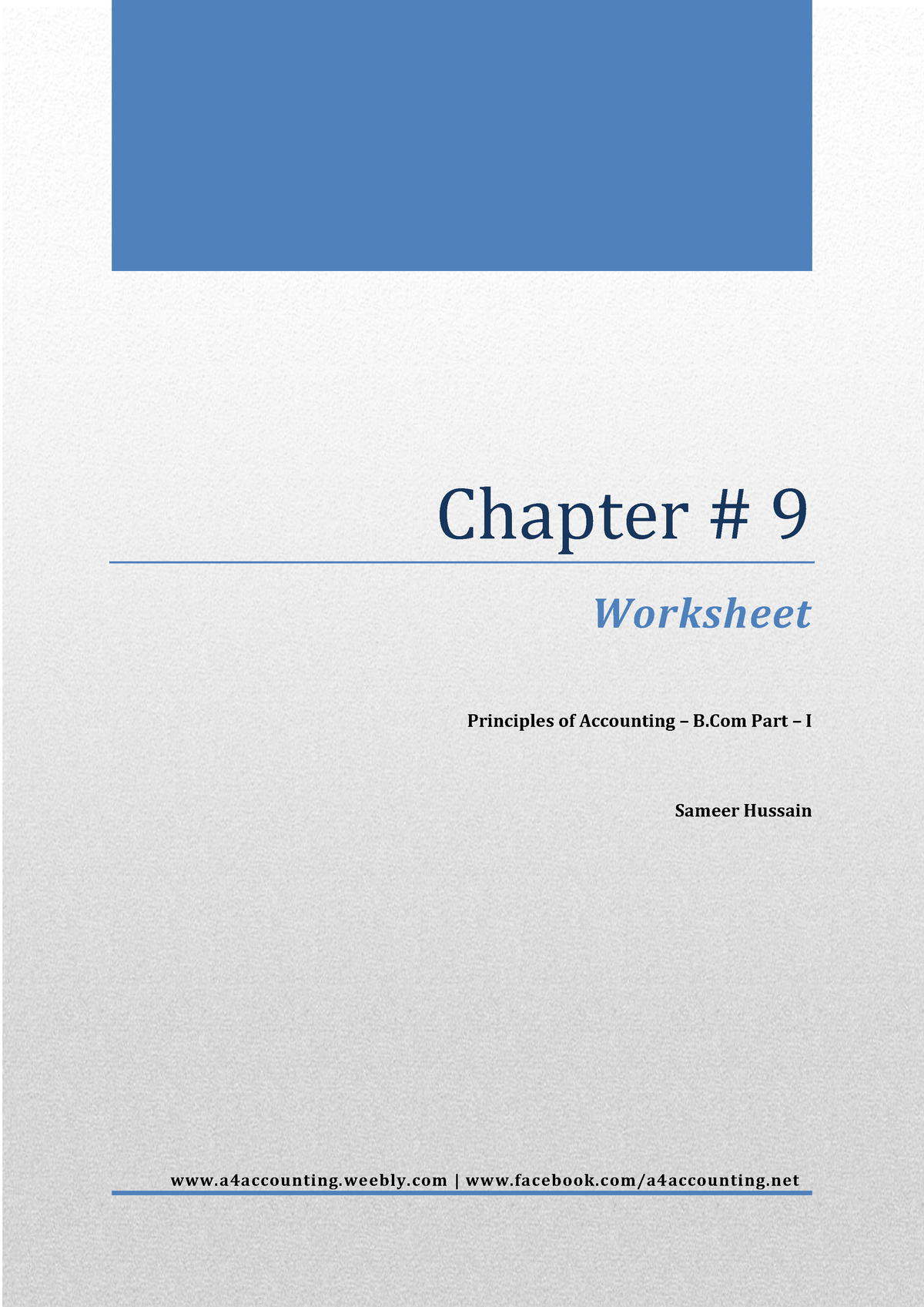 9-worksheet - Assignment - Chapter # 9 Worksheet Principles Of ...