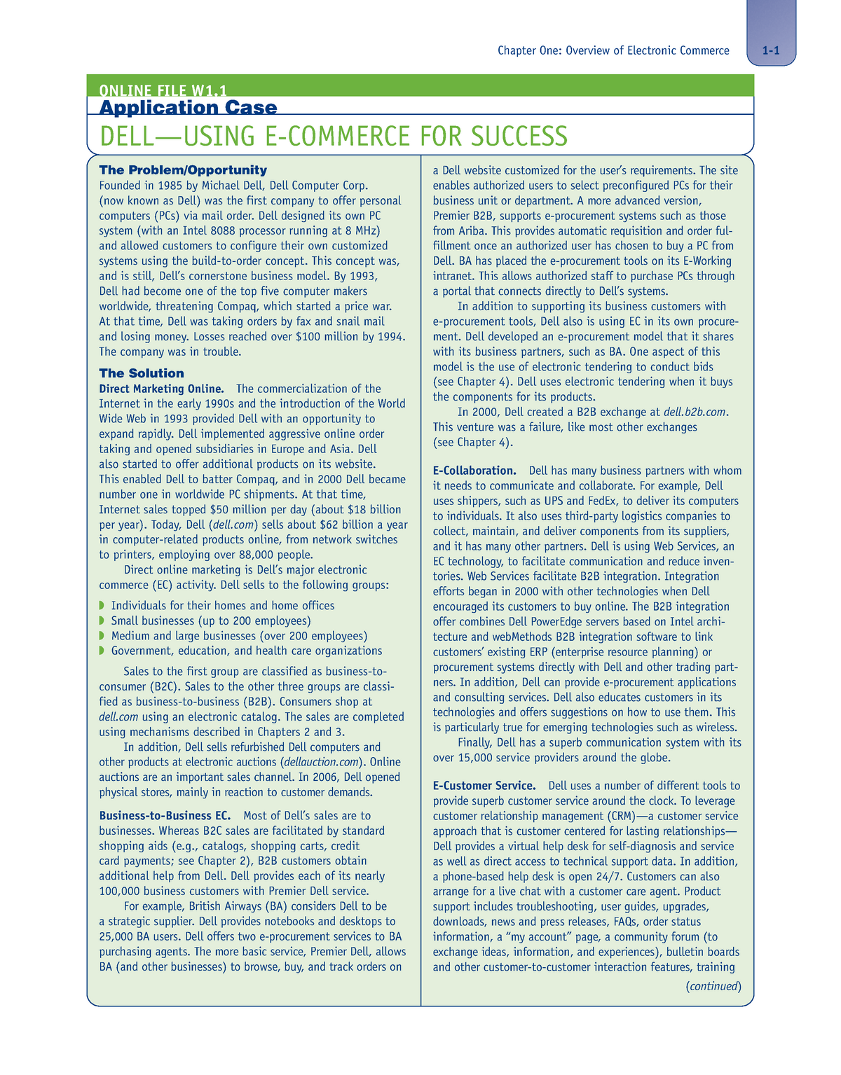 dell case study answers