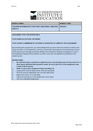 Isizulu Assignment - Kuleli phepha, ngizochaza ulimi lwebele futhi ...