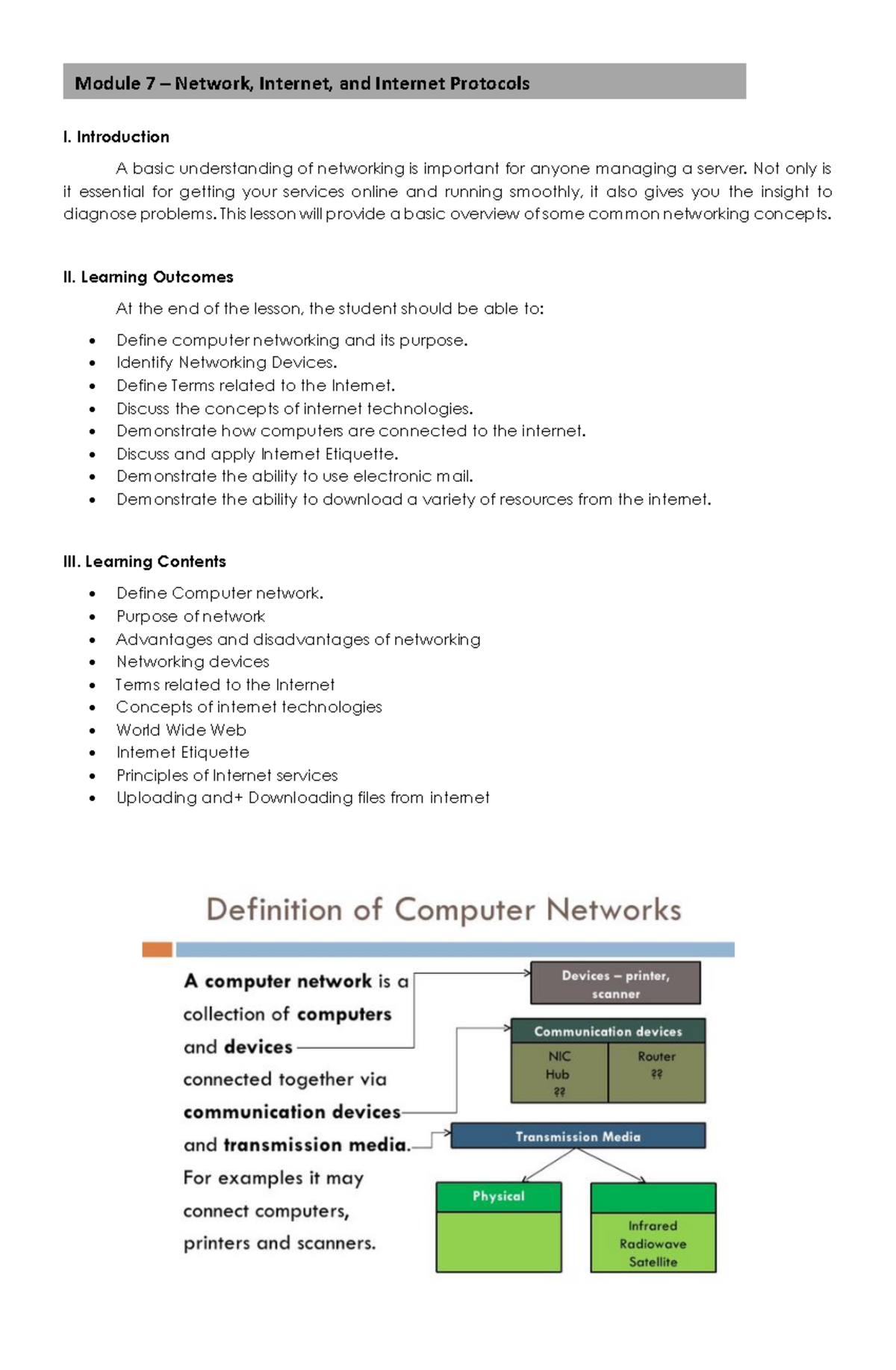 Module-7-Networks-Internet-and-Internet-Protocols 01032022 - I ...