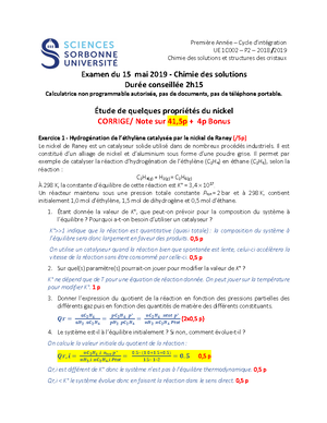 1C002 - Examen Final 2019 - Session 1 - Enoncé - Première Année – Cycle ...