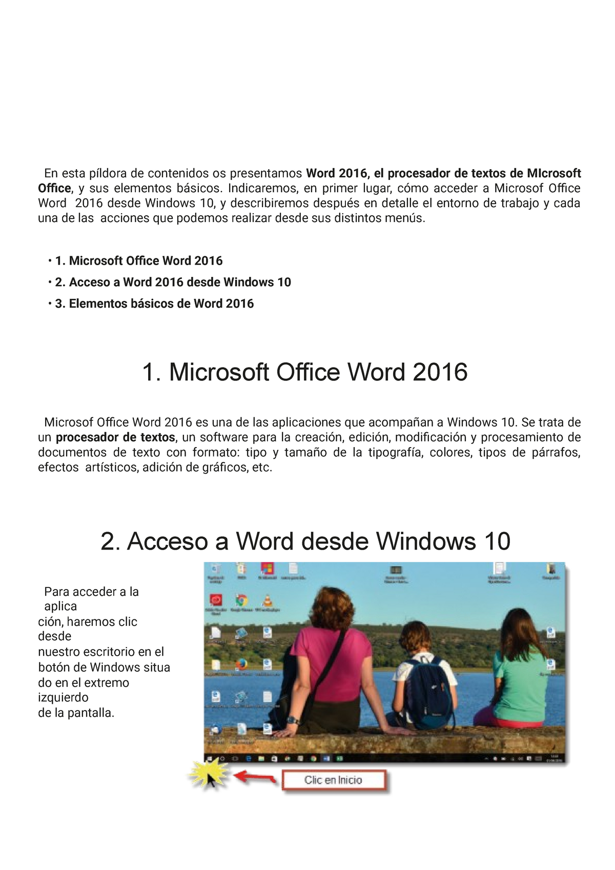 Elementos basicos de Word - Elementos básicos de Microsoft Office Word 2016  En esta píldora de - Studocu