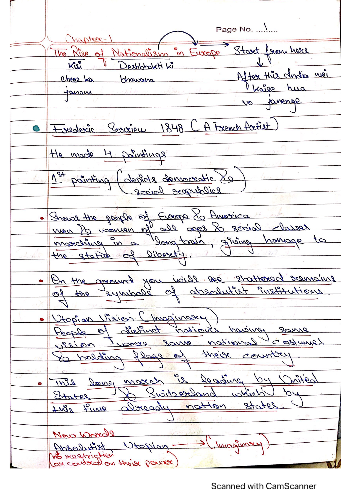 Class 10 History Ch-1 Notes - Class Assesment - Studocu