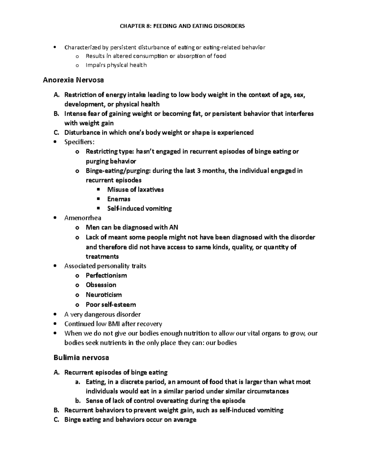 Psych Ch 8 - Lecture Notes For Chapter 8, Prof. Sylvia Wang Abnormal ...