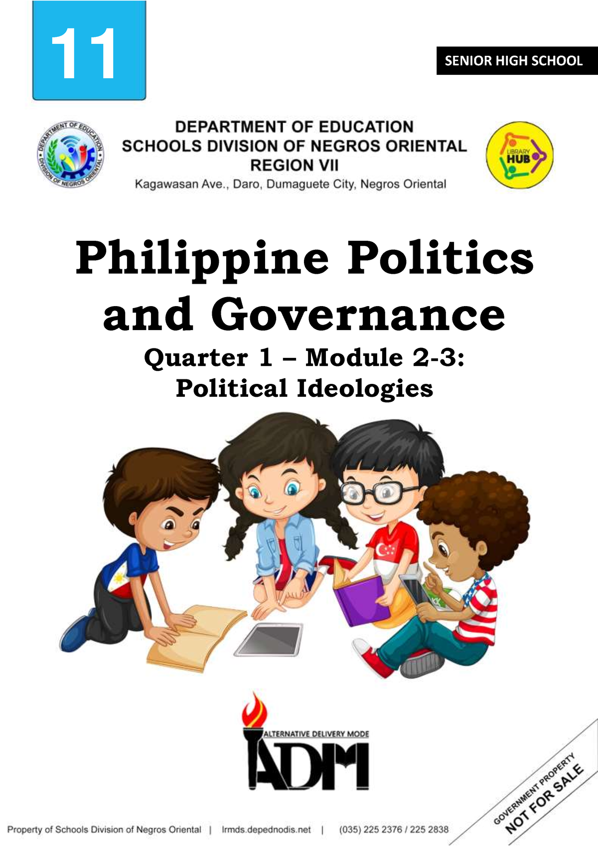 Week 2-3 - Politics - 11 SENIOR HIGH SCHOOL Philippine Politics and ...