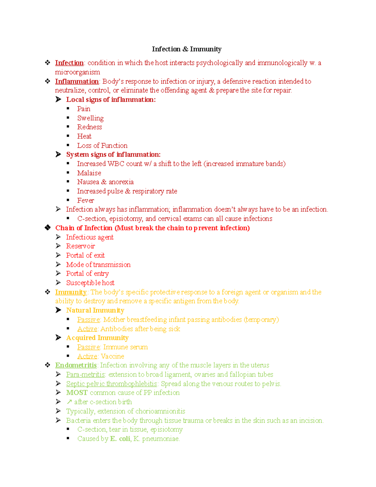 Infectionnotes - STIs, Mastitis, endometritis, TORCH, UTI - Infection ...