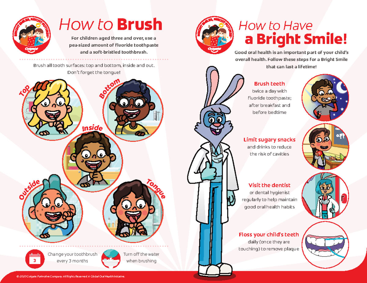 Family take home brochure lec - a Bright Smile! How to Brush How to ...