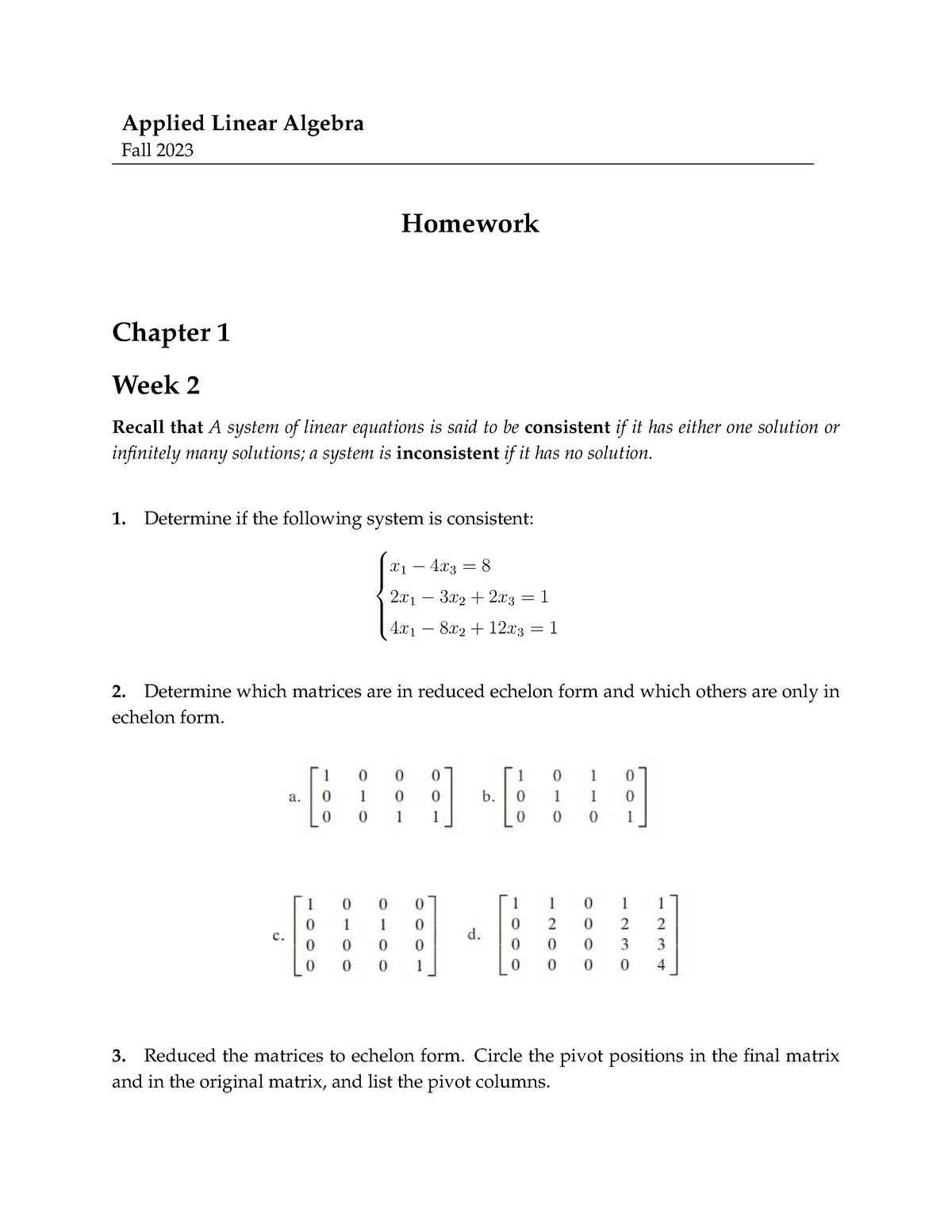 HW Applied LA - Khong Biet Noi Gi Het - Applied Linear Algebra Fall ...