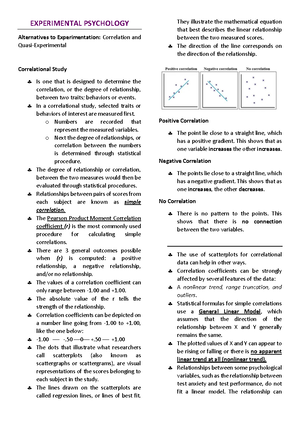 psychology experimental correlational