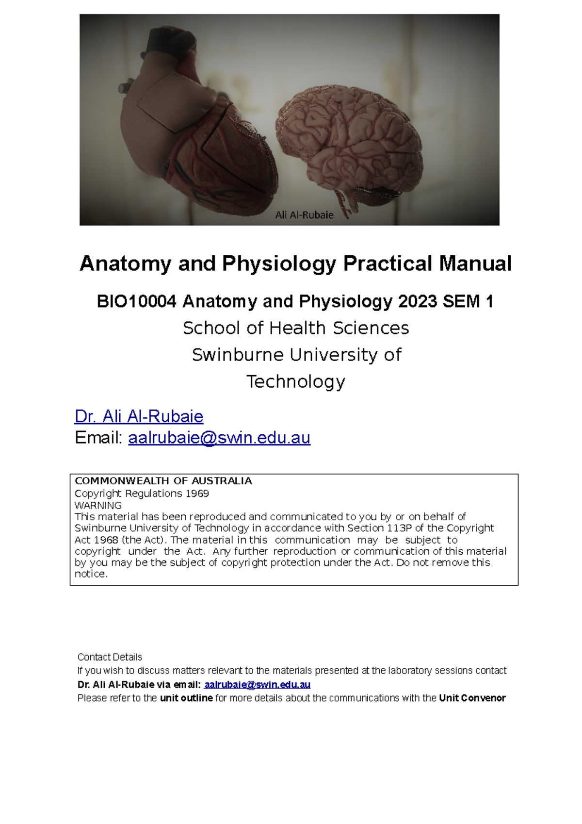 Anatomy Practical - 1 - LAB MANUAL - 1 - Anatomy And Physiology ...