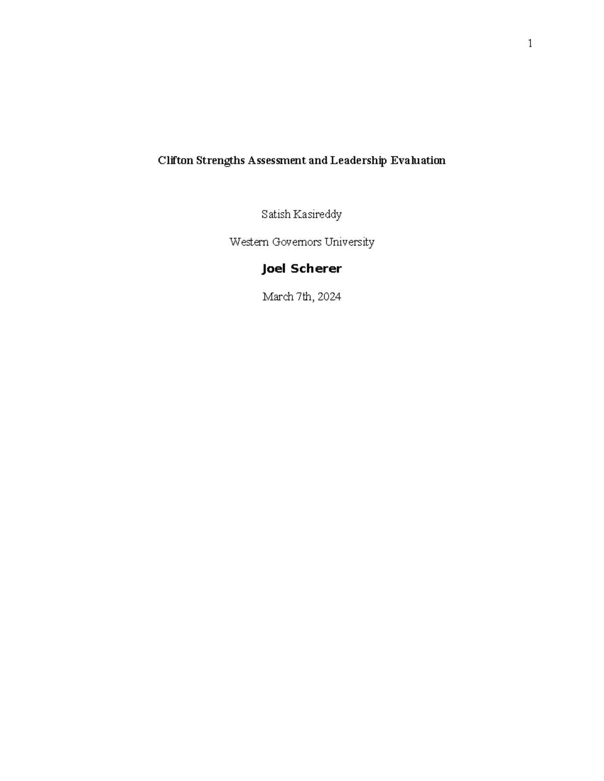 Cliffton Strengths - This assessment provides an individual with their ...