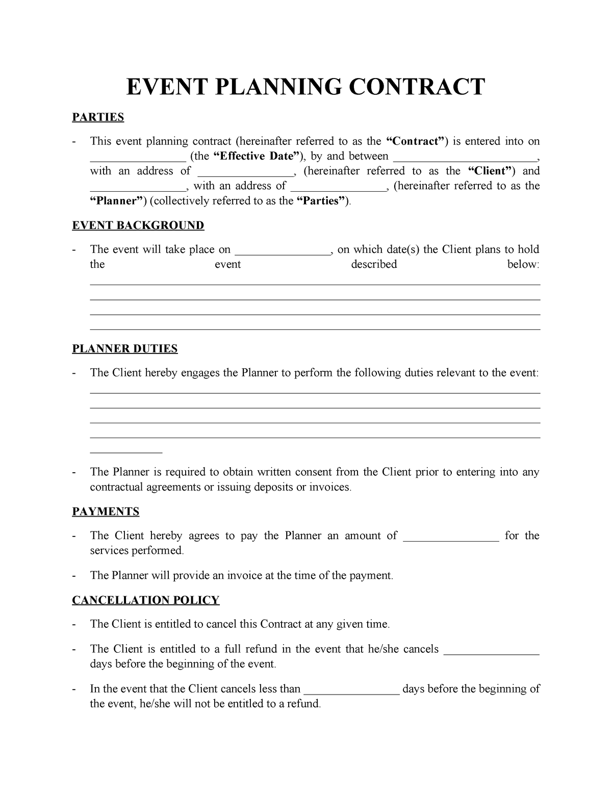 Event-Planning-Contract-Template-Signaturely - EVENT PLANNING CONTRACT ...