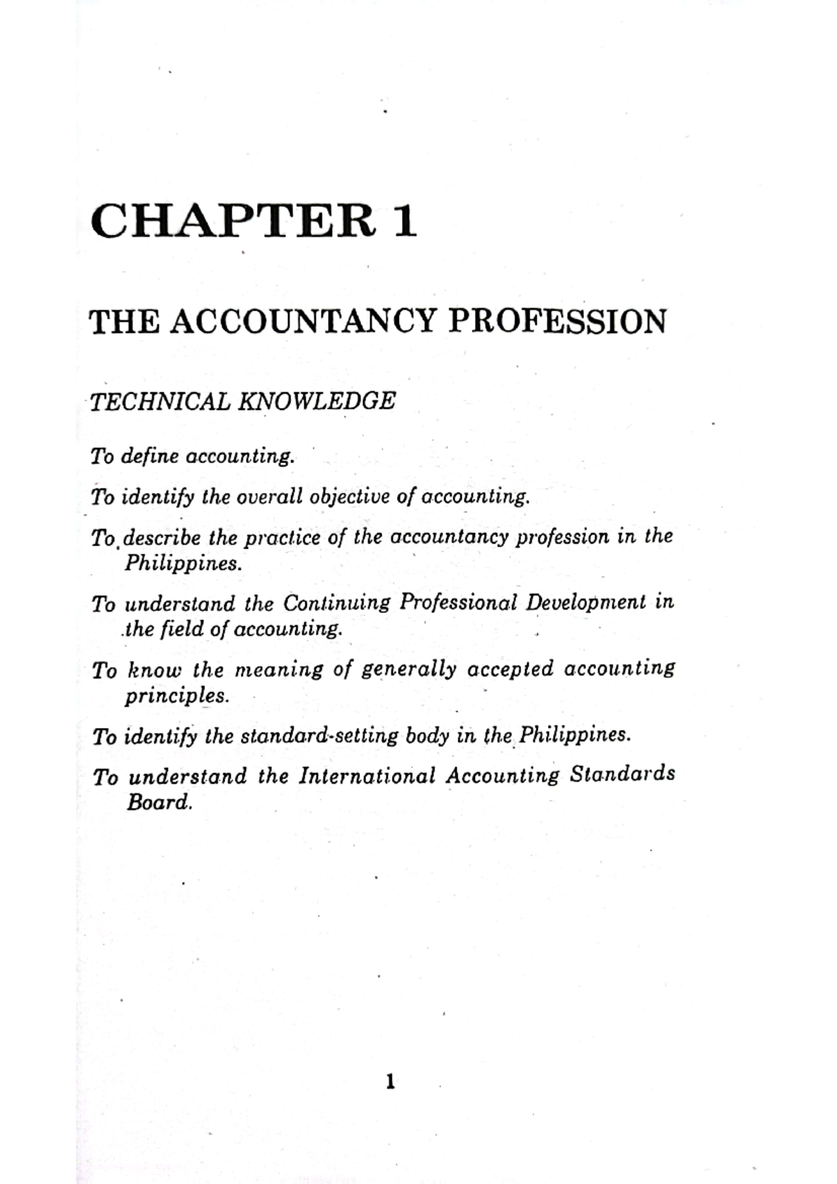 Chapter 1 - Bachelor Of Science In Accountancy - Studocu