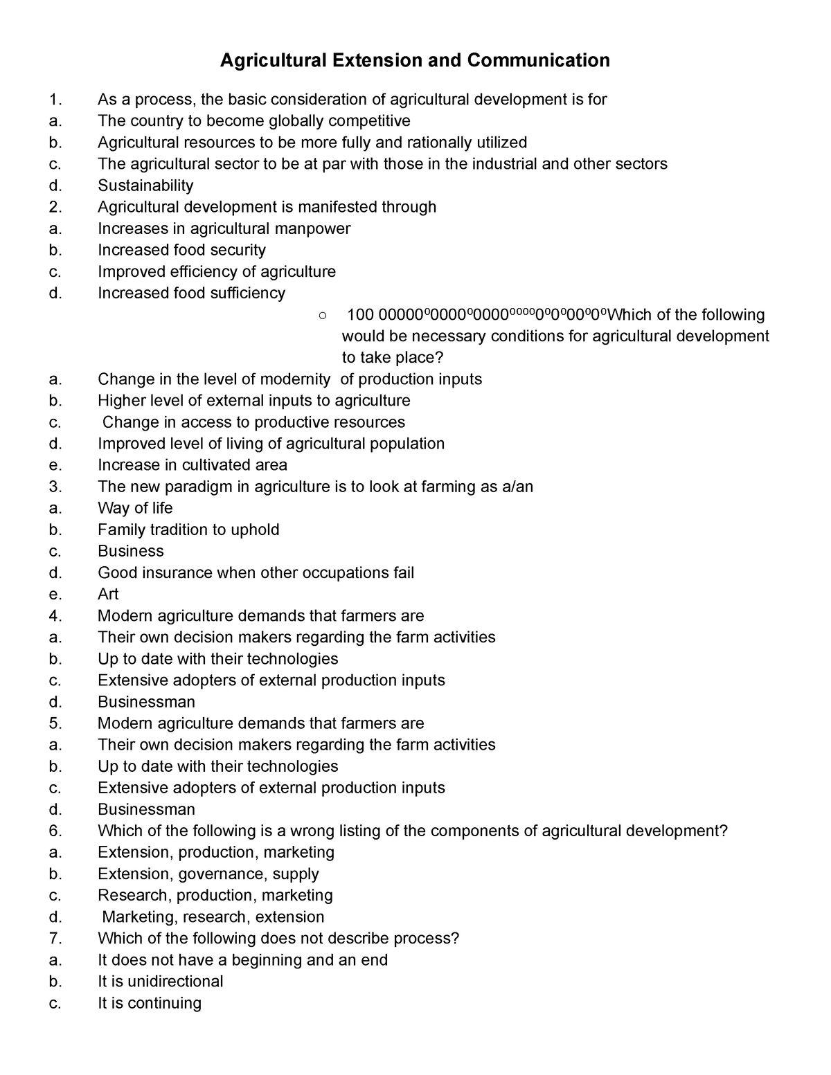 Copy Of Agricultural Extension And Communication - Agricultural ...