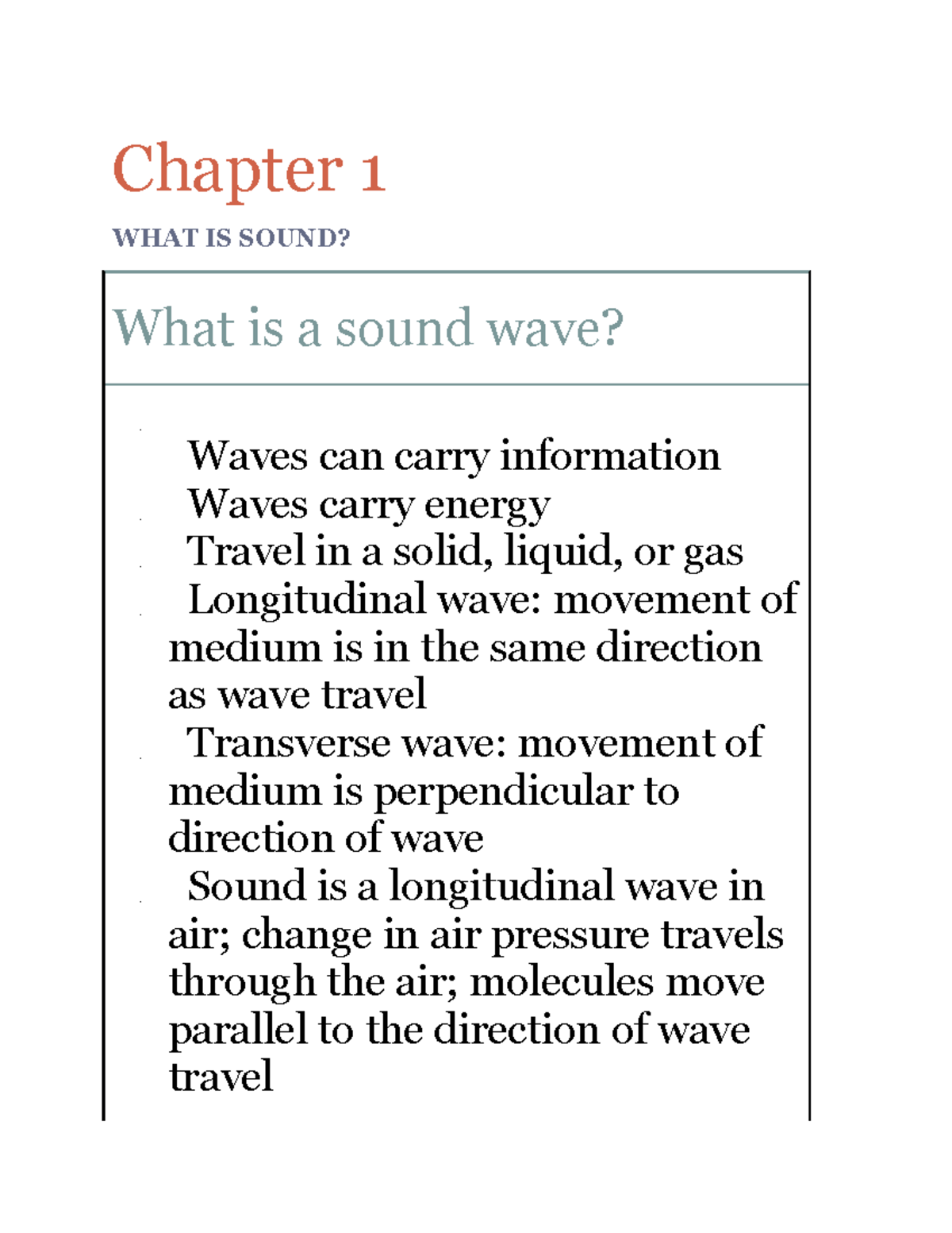 What Is Sound Wave Class 9