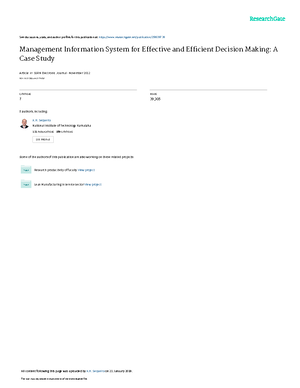 Management Information System Case Study - Retake Assignment on Dell ...