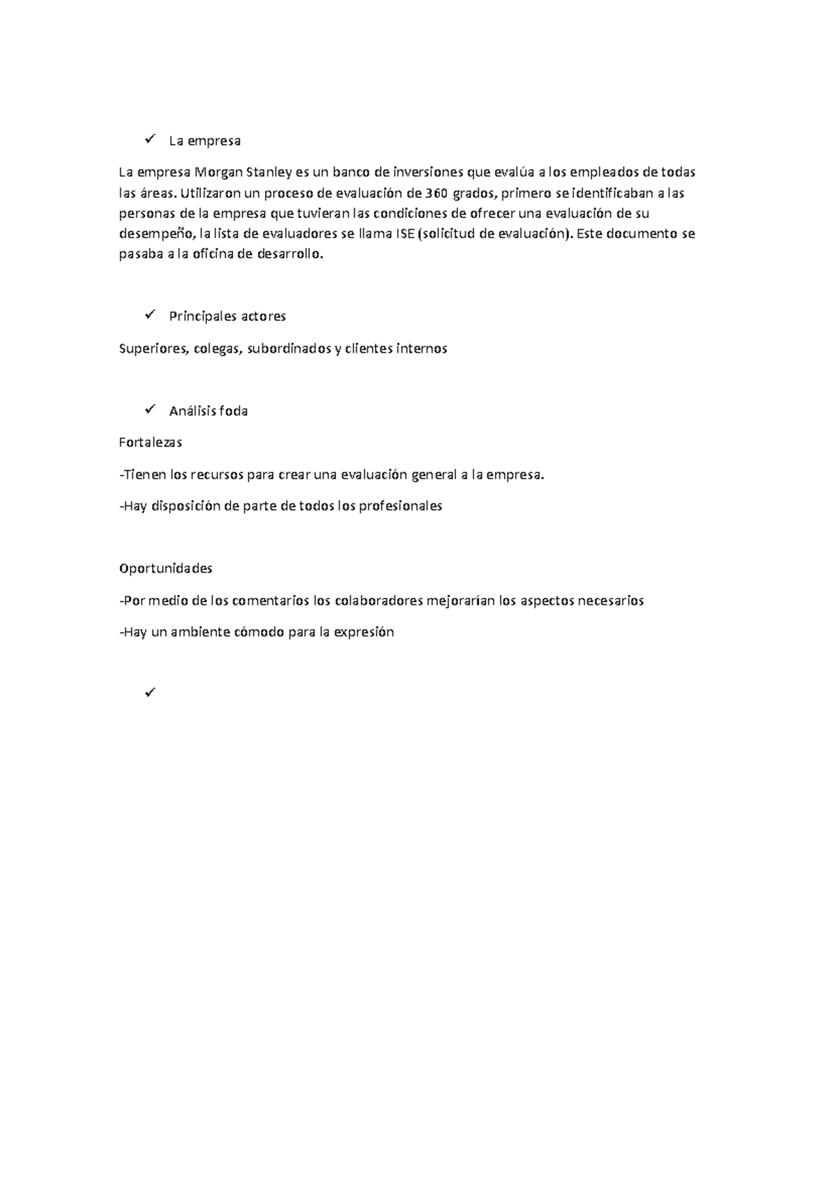 Caso 1 morgan stanley - La empresa La empresa Morgan Stanley es un ...