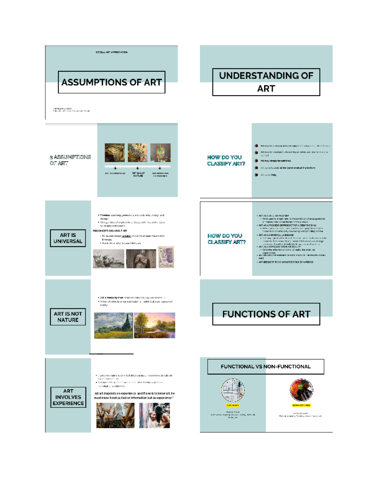 ARTS APP Reviewer PRELIMS SOCS101 ART APPRECIATION UNDERSTANDING