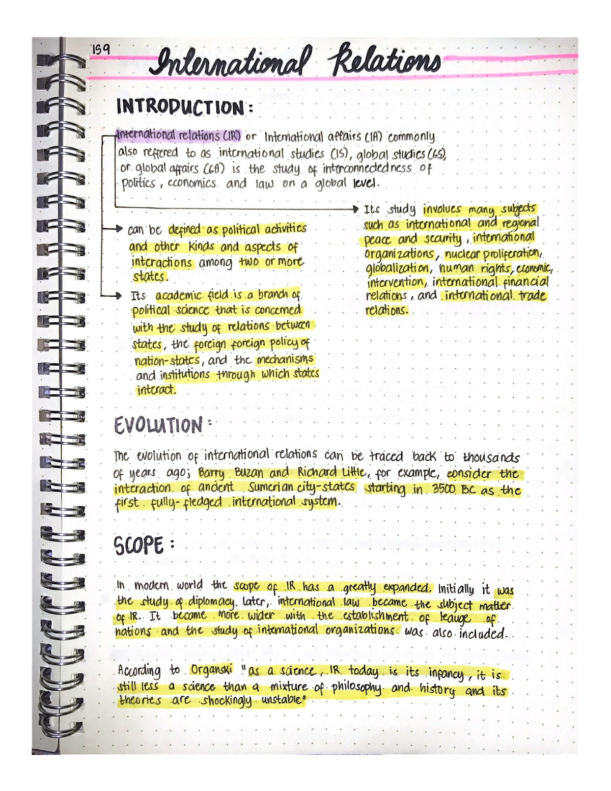 International Studies Notes - Studocu