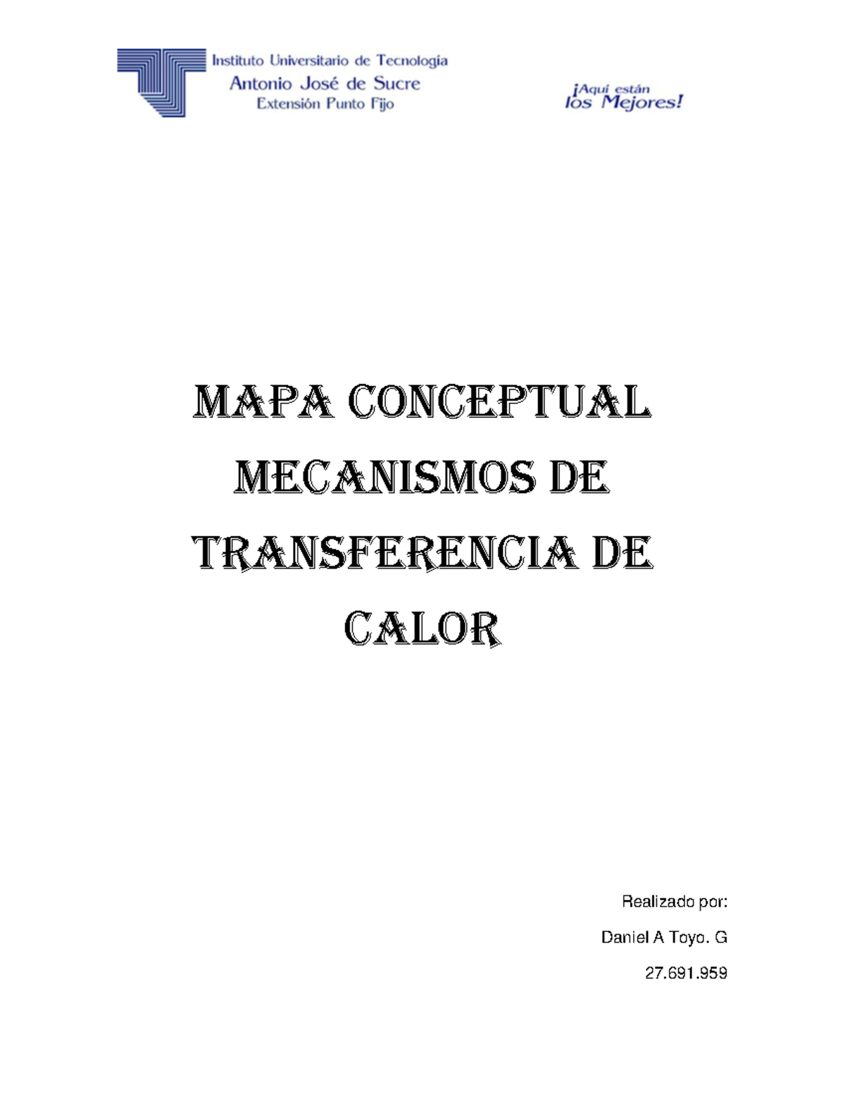 Mapa conceptual Mecanismos de transferencia de calor - resistencia de ...